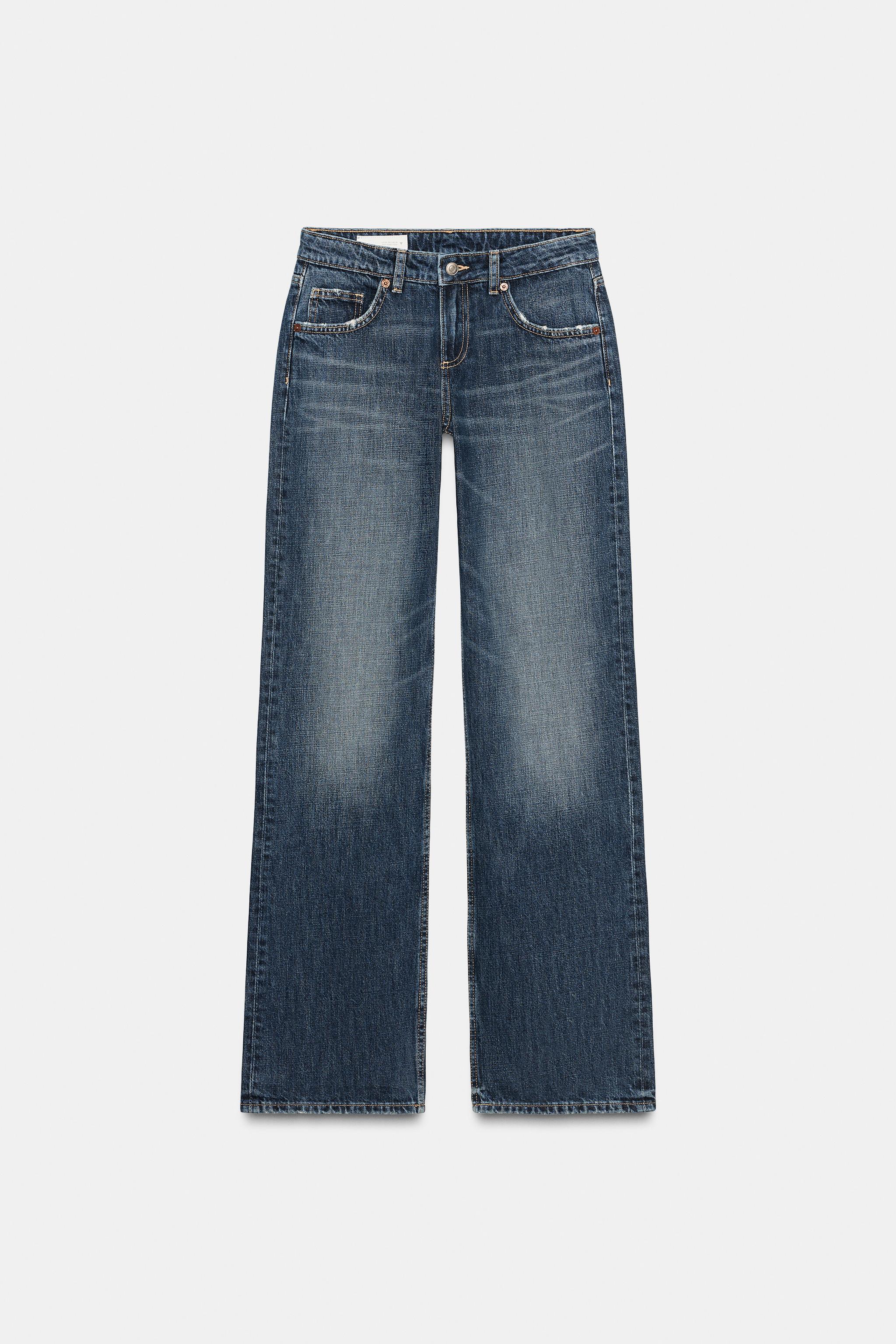 TRF LOW RISE WIDE LEG JEANS